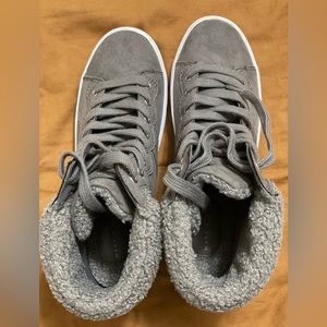 Gray Fleece Marc Fisher Hightop Sneaker